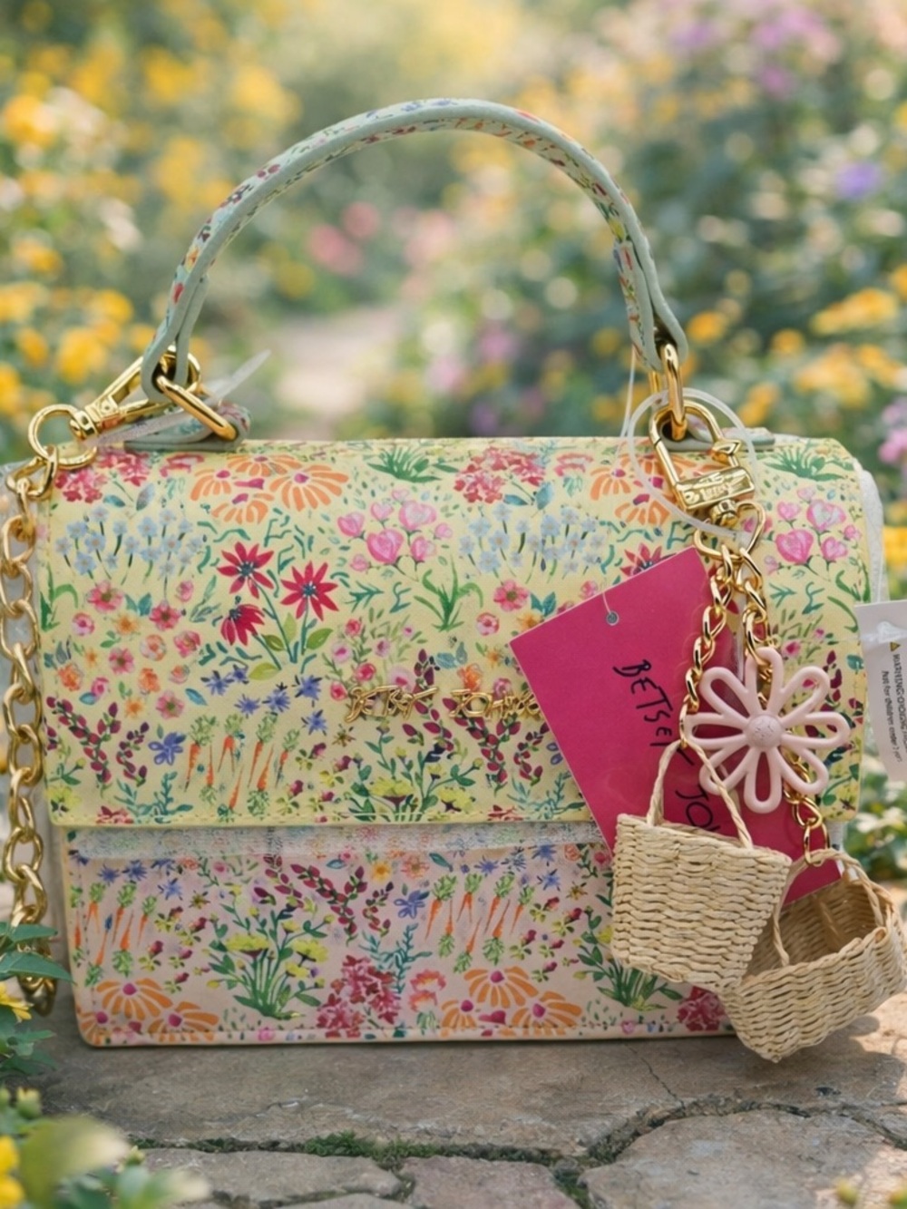 Betsey Johnson Floral Garden Crossbody Bag